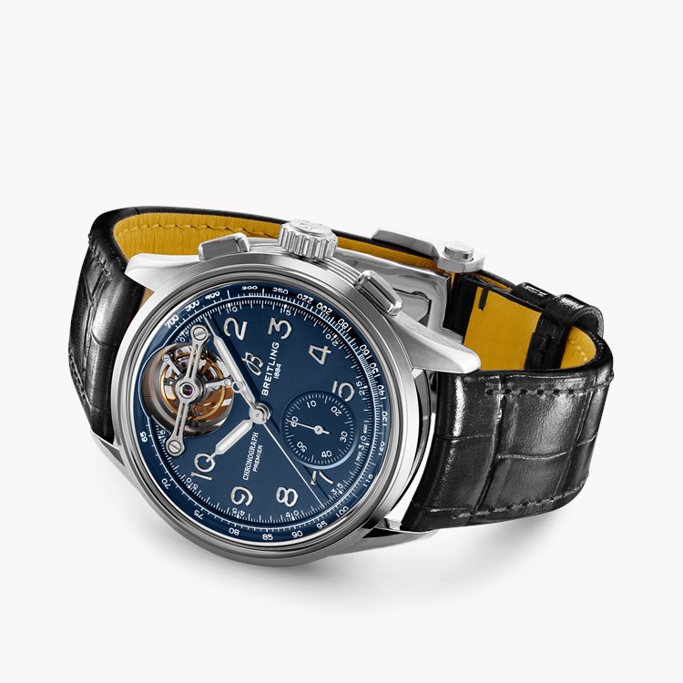 Breitling Premier B21 Chronograph 42mm, Blue Dial, Arabic Numerals_4