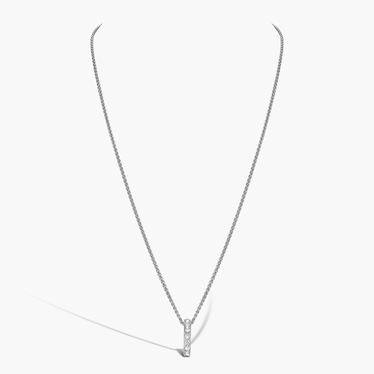 RockChic 1.17ct Diamond Classic Bar Pendant Princess Cut, Channel Set_2