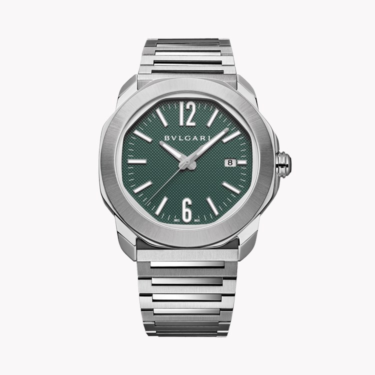 Bvlgari Octo Roma 41mm, Green Dial, Arabic/Baton Numerals_1