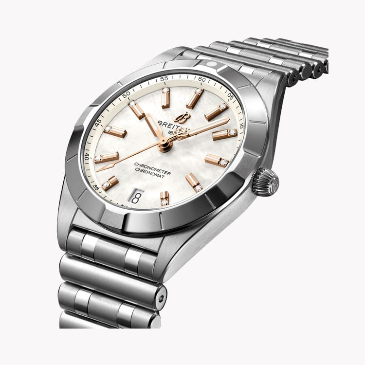 Breitling Chronomat 32 32mm, Mother of Pearl Dial, Baton Numeral_3