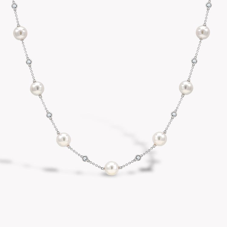 Akoya Pearl and Diamond Necklace 8.5mm - 9mm_2