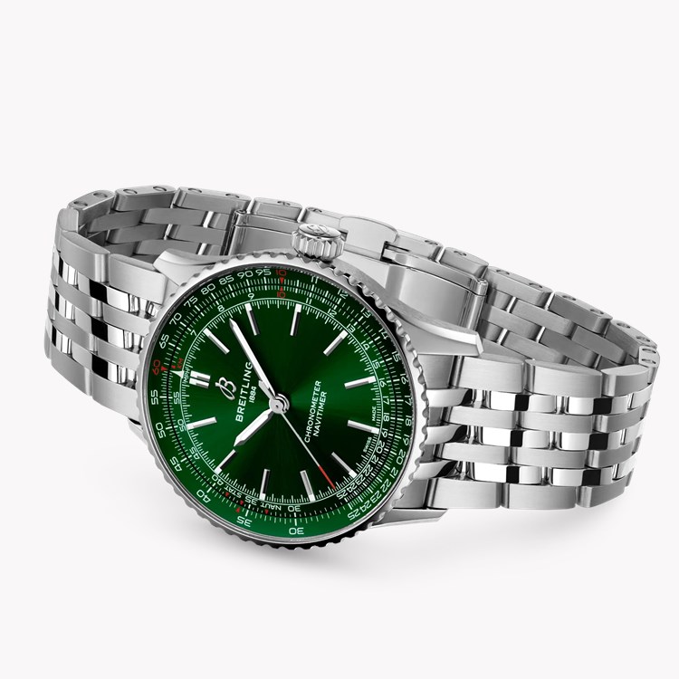 Breitling Navitimer Automatic 41 41mm, Green Dial, Baton Numerals_3