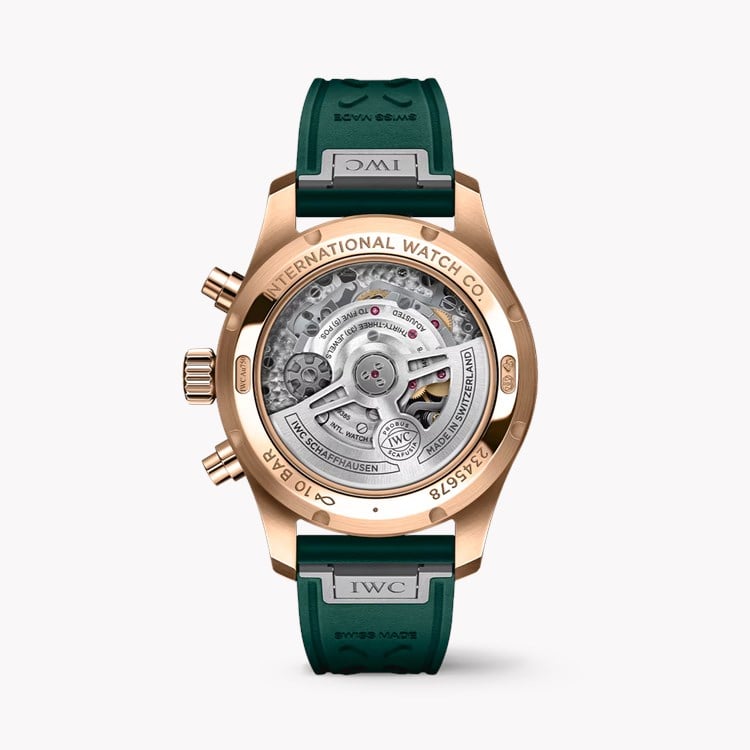 IWC Pilot's Chronograph 41 41mm, Green Dial, Arabic Numerals_2
