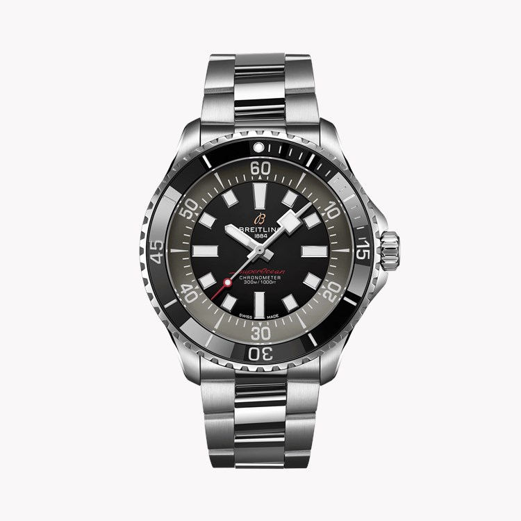 Breitling Superocean 44mm, Black Dial, Baton Numerals_1