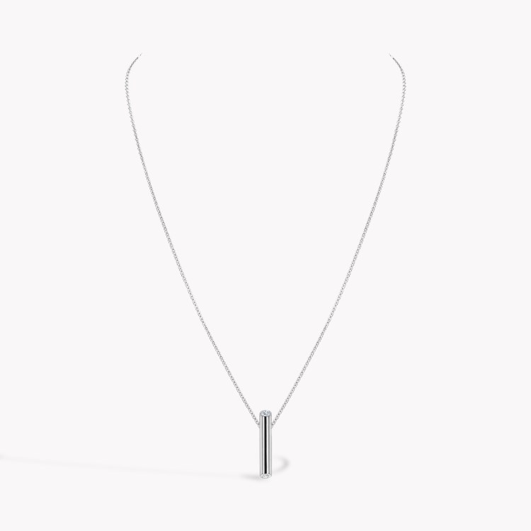 Eclipse 0.43ct Diamond Drop Pendant Brilliant Cut, Rubover Set_2