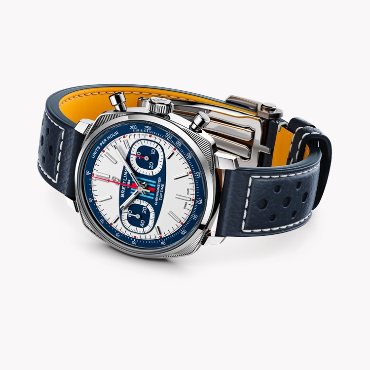 Breitling Top Time 38mm, White-Blue Dial, Baton Numerals_3