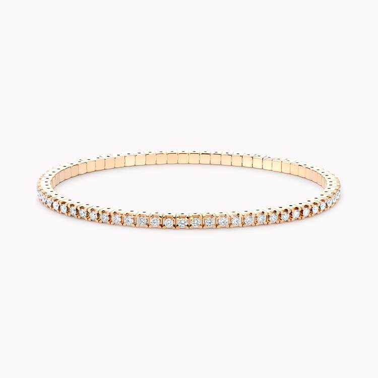 Expandable Diamond Bangle  2.11ct in Rose Gold Brilliant Cut, Four Claw Set_1
