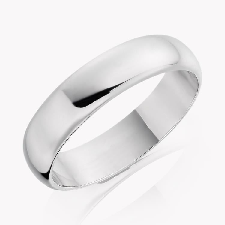 5mm D-Shape Wedding Ring