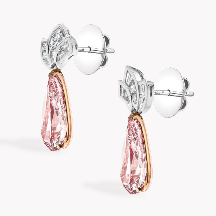 Masterpiece Manhattan 11.07ct Pink Diamond Drop Earrings Pear Shape, Claw Set_2