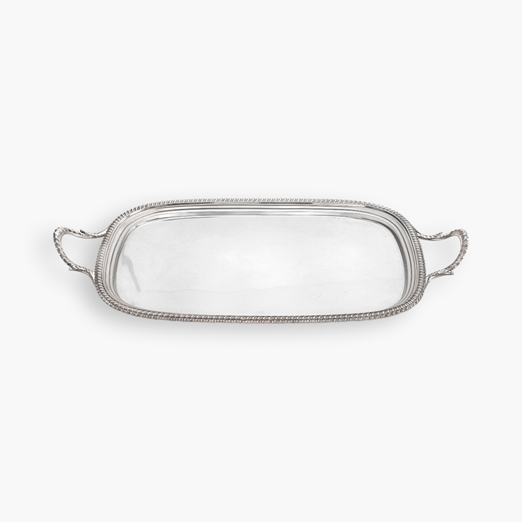 Silver George III Tray With Handles