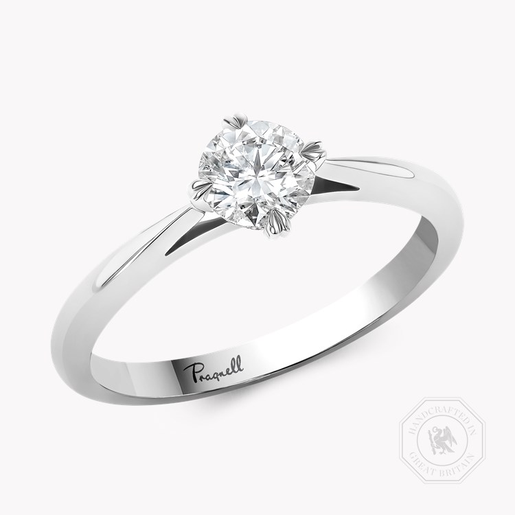 Windsor 0.50ct Brilliant Cut Diamond Ring - 1.8mm Width   in Platinum