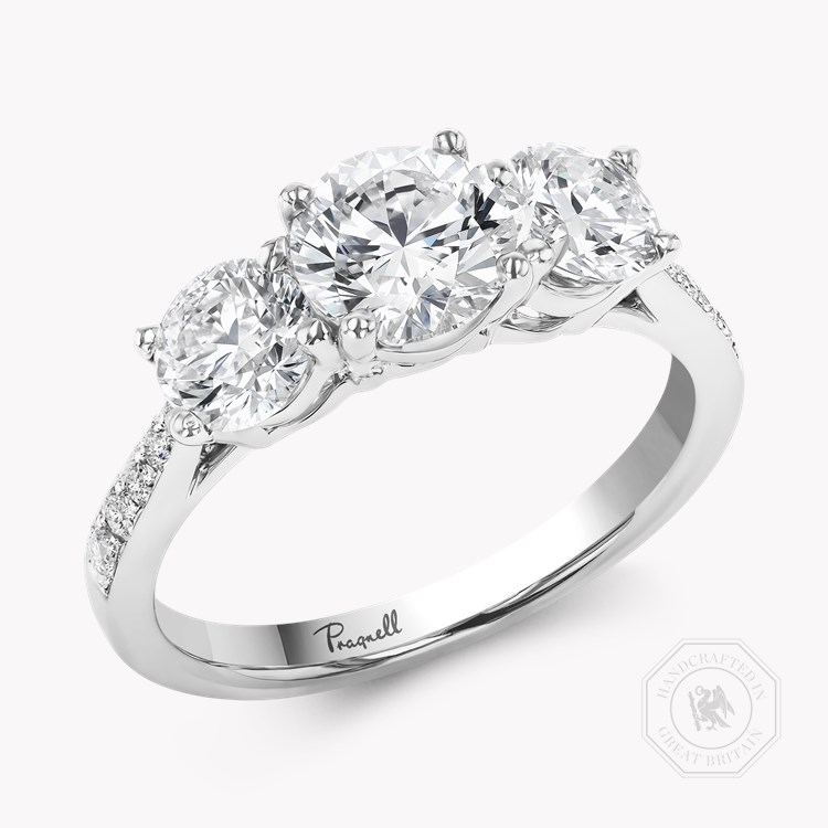 Duchess 0.60ct Diamond Three Stone Ring Brilliant cut, Claw set_1