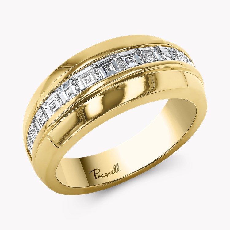 Manhattan 1.05ct Diamond Single Row Ring   in 18ct Yellow Gold