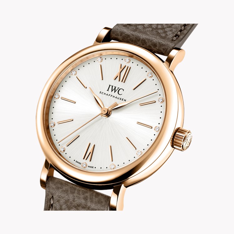 IWC Portofino 34mm, Silver Dial, Baton/Roman Numerals_3