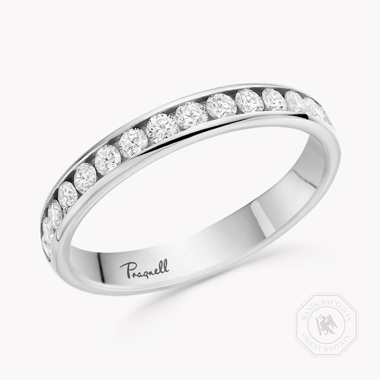Brilliant Cut 0.45ct Diamond Half Eternity Ring Brilliant Cut, Half Eternity, Channel Set_1