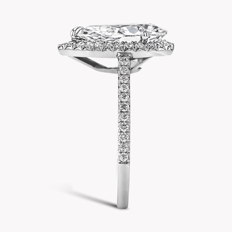 Celestial 3.01ct Pear Shaped Diamond Cluster Ring Pear Shape, Claw Set_4