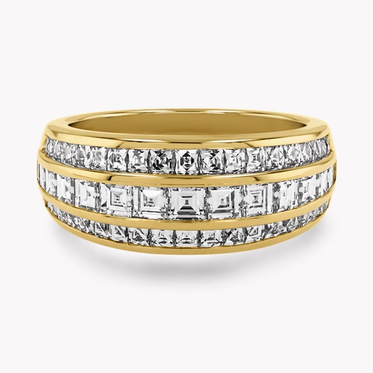 Manhattan Classic Diamond Ring Carre & French Cut, Channel Set_2