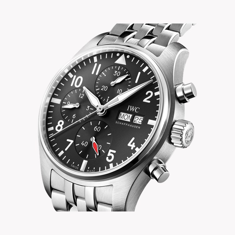 IWC Pilot's Chronograph 41 41mm, Black Dial, Arabic Numerals_3