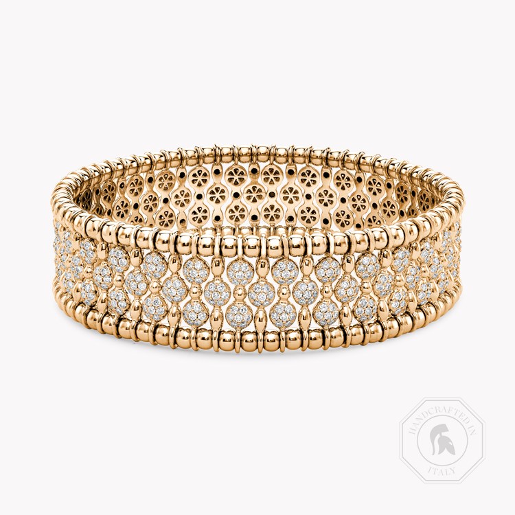 Bohemia Diamond Wide Bangle Brilliant Cut, Pave Set_1