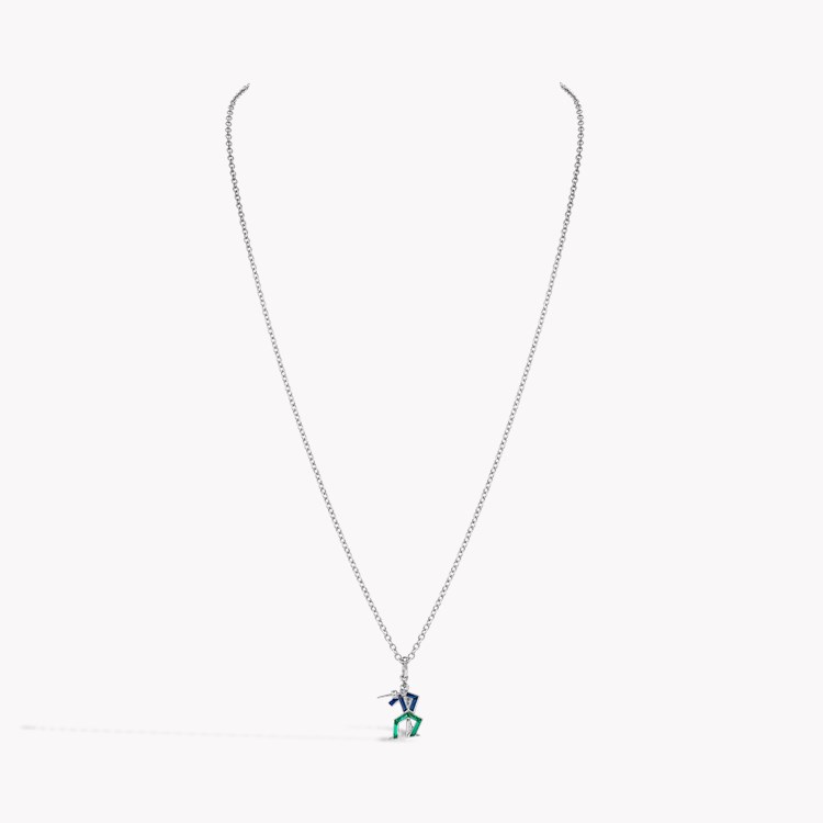 Art Deco Musician with Flute Pendant _2
