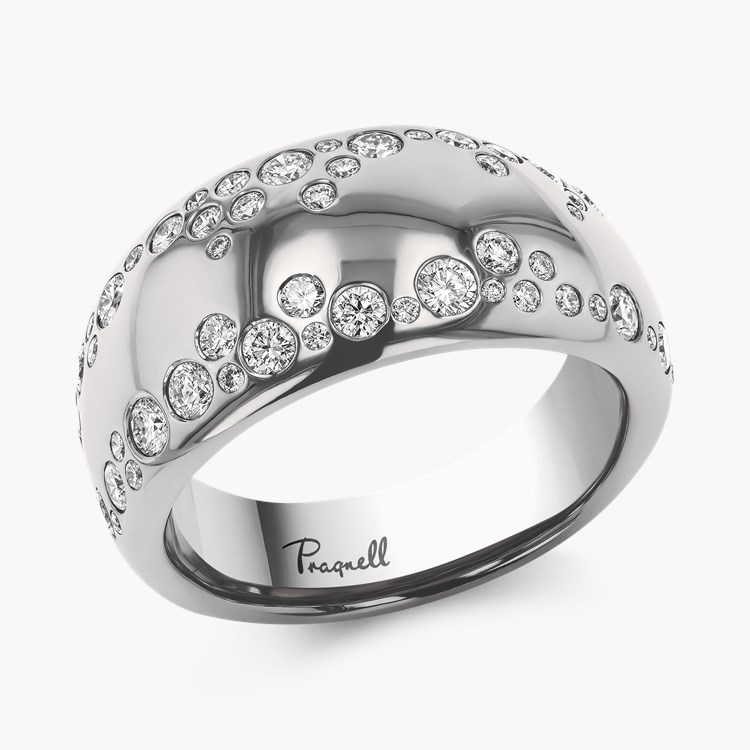 Diamond Dress Ring Brilliant Cut, Rubover Set_1