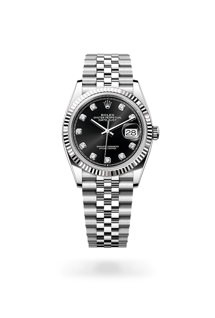 Datejust 36, Oyster, 36 mm, Oystersteel and white gold