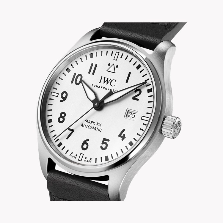 IWC Pilot's Mark XX 40mm, White Dial, Arabic/Baton Numerals_3
