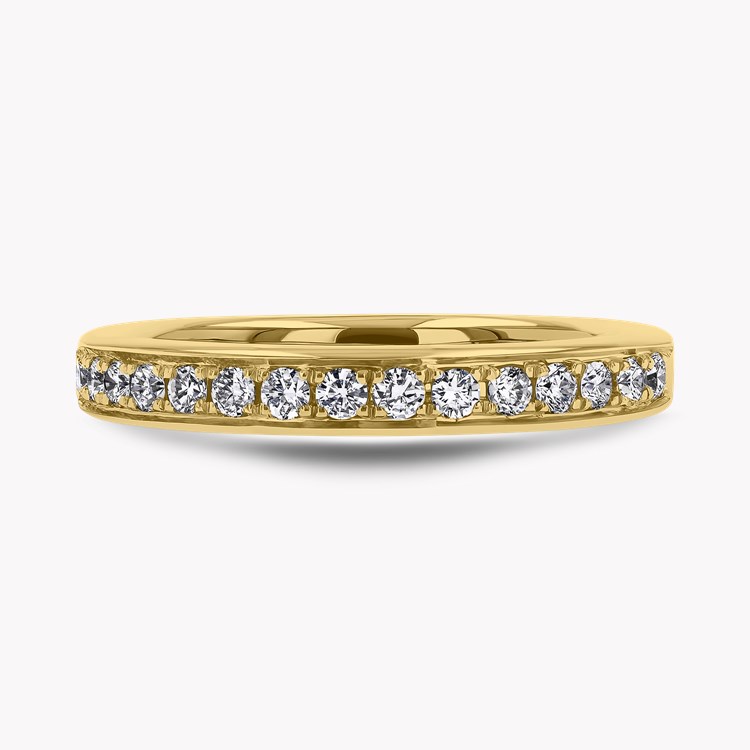 Brilliant Cut Diamond Half Eternity Ring Brilliant Cut, Half Eternity, Thread Set_2
