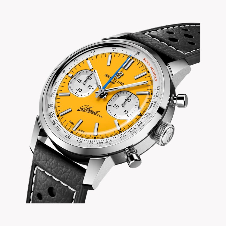 Breitling Top Time B01 Chronograph 41 Eddy Merckx 42mm, White Dial, Baton Numerals_2