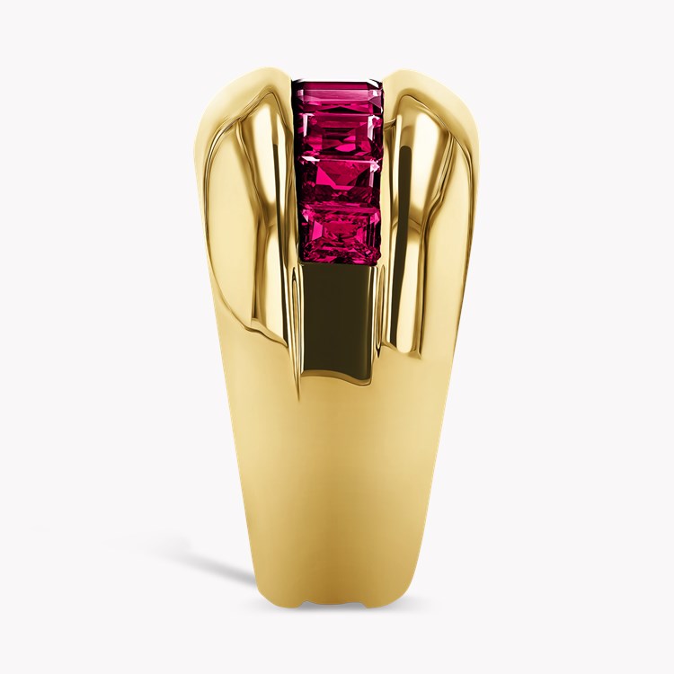 Cartier Ruby Half Eternity Ring Baguette Cut, Rubover Set_4
