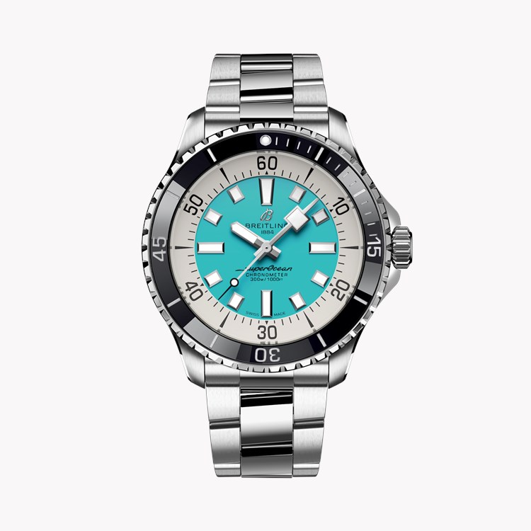 Breitling Superocean Automatic 44 44mm, Turquoise Dial, Baton Numerals_1