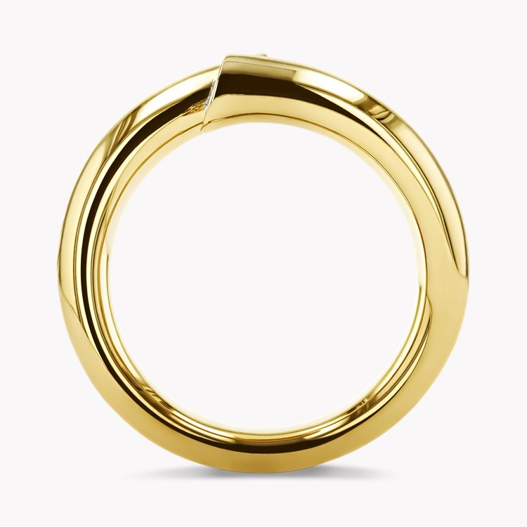 Eclipse 0.33ct Diamond Single Row Classic Spring Ring Brilliant Cut, Rubover Set_3
