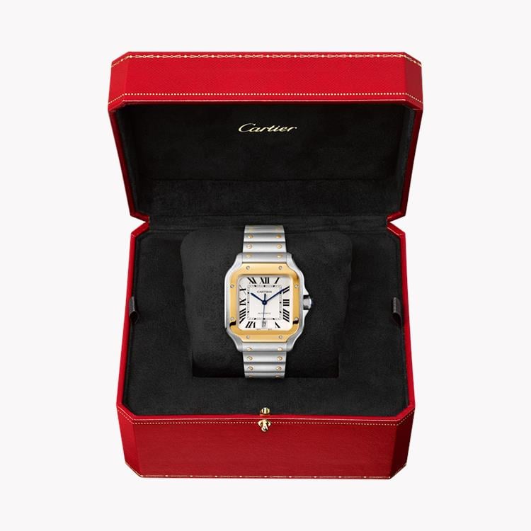 Cartier Santos de Cartier 40mm, Silver Dial, Roman Numerals_3