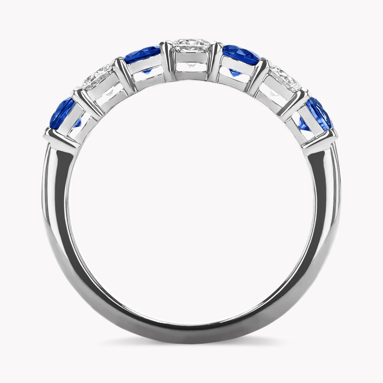 Seven Stone Sapphire and Diamond Ring Brilliant cut, Claw set_3