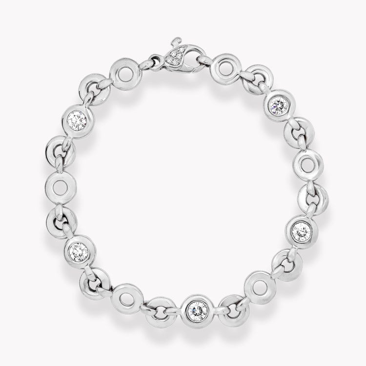 RockChain Diamond Bracelet    1.55ct in 18ct White Gold