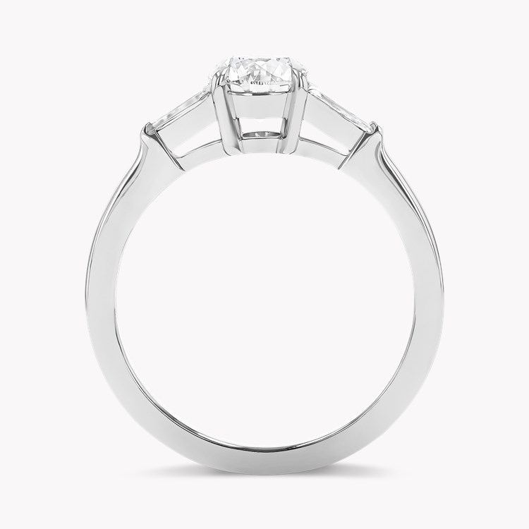 Regency 0.91ct Brilliant Cut Diamond Ring Brilliant & Tapered Baguette Cut, Claw Set_3