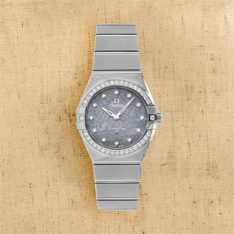 OMEGA Constellation 28mm, Meteorite Dial, Diamond Numerals_1