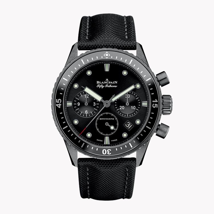 Blancpain Fifty Fathoms Bathyscaphe  5200 0130 B52A 43.6mm, Black Dial, Dot and Triangle Numerals_1