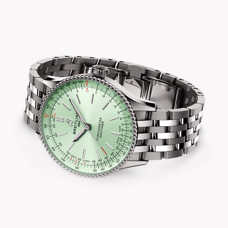 Breitling Navitimer 36mm, Mint Green Dial, Baton Numerals_3