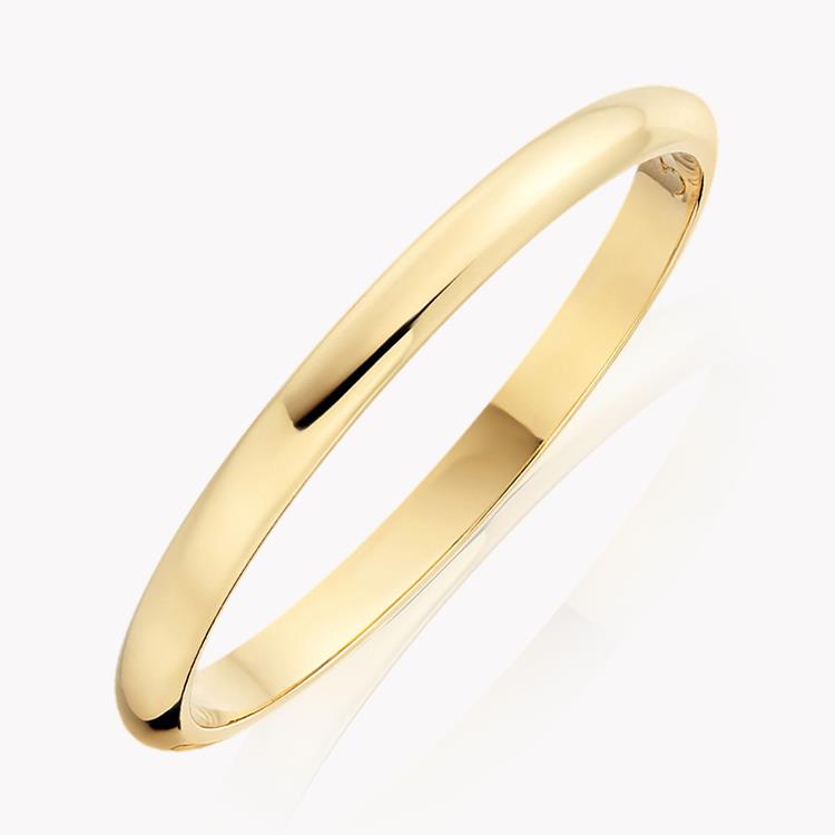2mm D-Shape Wedding Ring _1