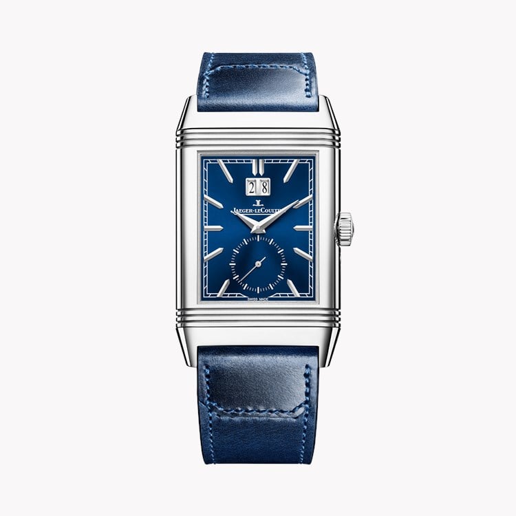 Jaeger-LeCoultre Reverso Tribute Geographic 29.9mm, Blue Dial, Baton Numerals_1