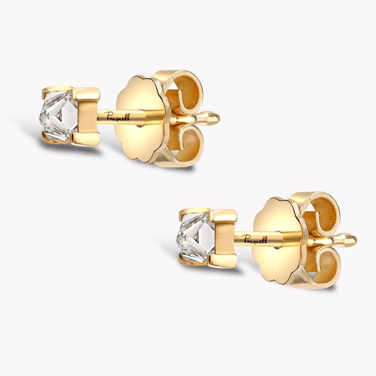 RockChic Diamond Solitaire Earrings Princess Cut, Claw Set_2