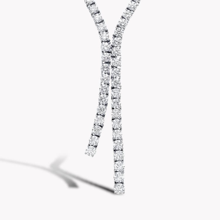 Brilliant Cut Diamond Necklace 20.27CT in White Gold Necklace with 4 Claw Setting_1