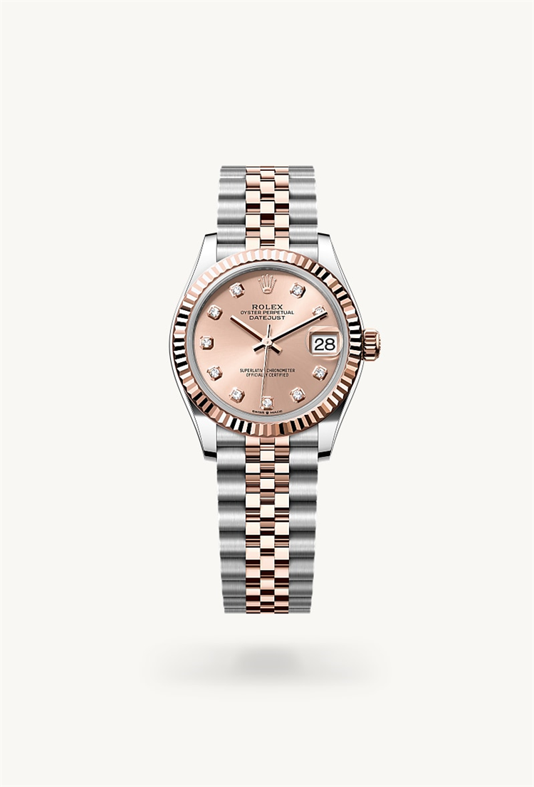 Datejust 31, Oyster, 31 mm, Oystersteel and Everose gold