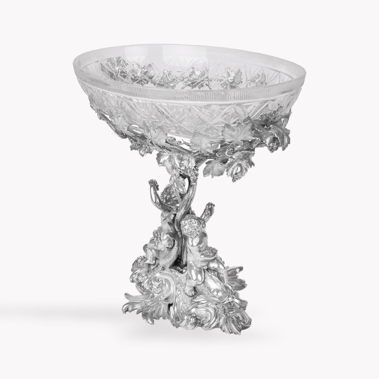 Silver Victorian Table Centrepiece Hallmarked London_2