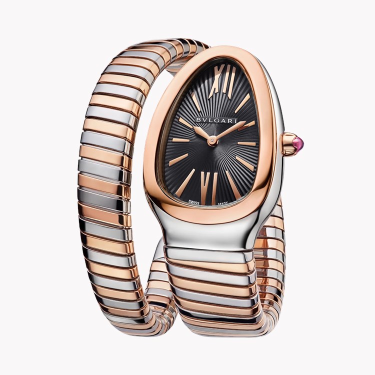 Bvlgari Serpenti Tubogas 35mm, Black Dial, Baton & Roman Numerals_3