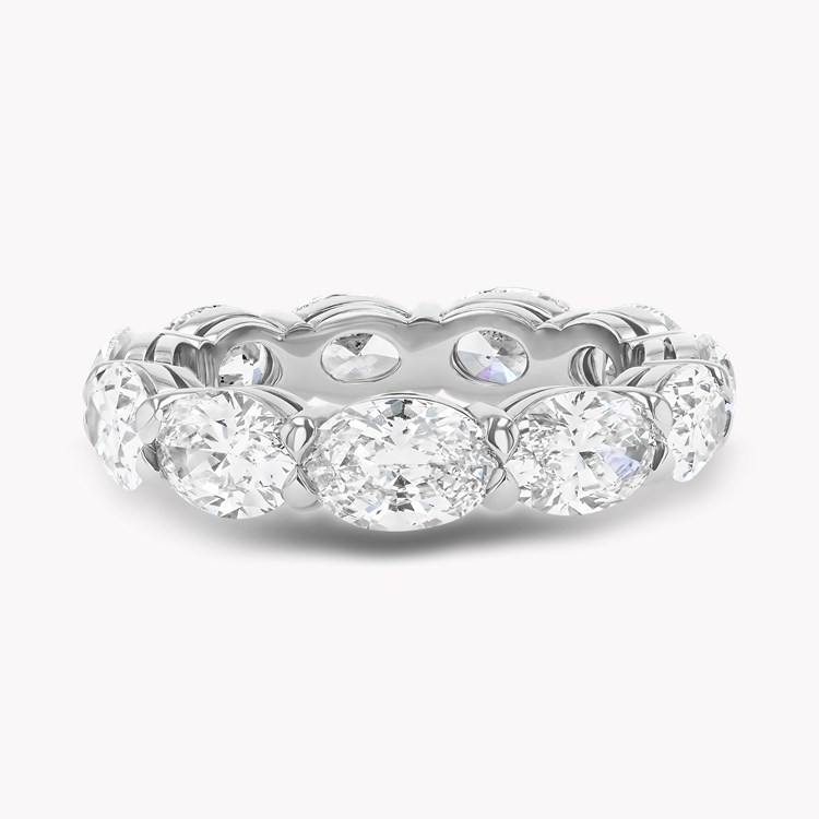 Oval Cut 6.28ct Diamond Full Eternity Ring Oval Cut, Claw Set_2