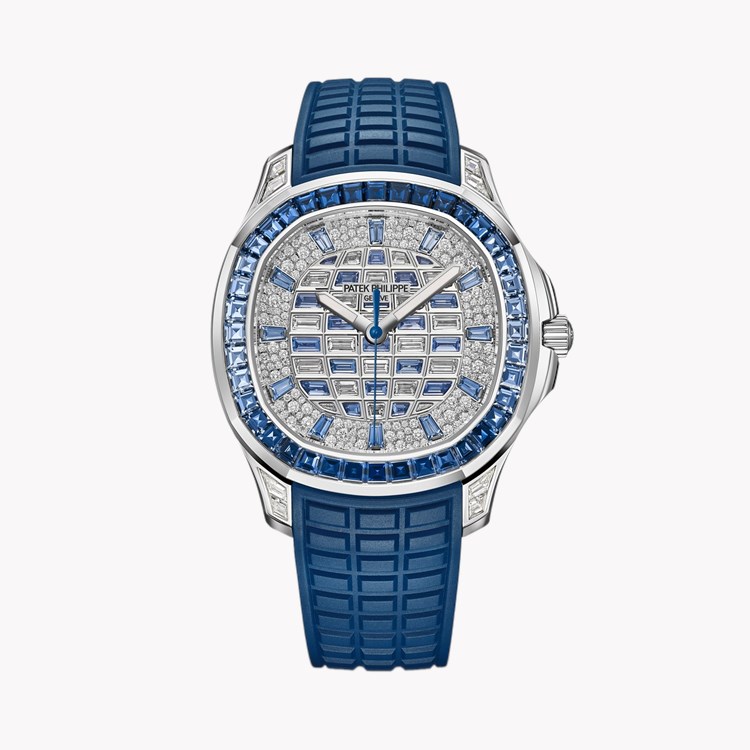 Patek Philippe Aquanaut 38.8mm, Diamond  Dial, Gem Set Numerals_1