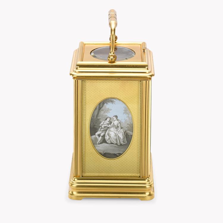 Victorian Canellee cased carriage clock _3