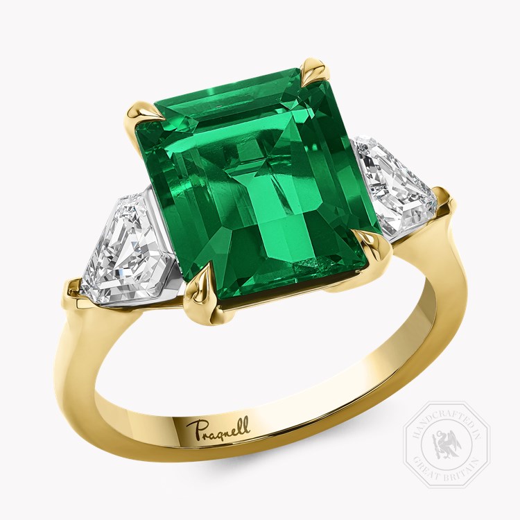Masterpiece 4.847ct Muzo Emerald and Diamond Ring Octagonal Cut, Claw Set_1